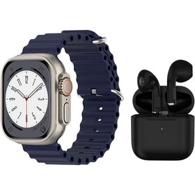 Resim BYRTECH T10 Watch Ultra 2 Akıllı Saat + Air Pro 5 Bluetooth Kulaklık İkili Paket 