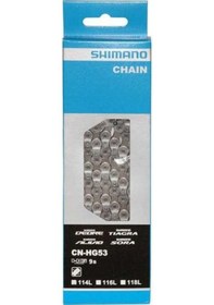 Resim Shimano Zincir Cn-hg53 9s 116l Gri - Siyah 