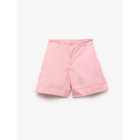 Resim Koton Pamuklu Cep Detaylı Düğmeli Kız Çocuk Basic Şort 5SKG40025AW (5SKG40025AW) 