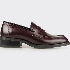 Resim Elle Shoes Bordo Deri Kadın Günlük Ayakkabı 