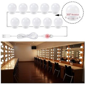 Resim Trendpoint 10Ledli Usbli Makyaj Aynası Lambası Banyo Ciltbakım De 