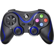 Resim Kepang Siyah Mavi-V8 Kablosuz Bluetooth Uyumlu Gamepad Denetleyici Joystick Ps3 Pc Cep Telefonu Için Destek Braketi Ile Pubg 2.4 Ghz (Yurt Dışından) 