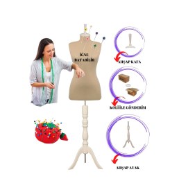 Resim 42 Beden Full Iğne Batabilen Terzi Mankeni Prova Mankeni Vitrin Mankeni Po-01 