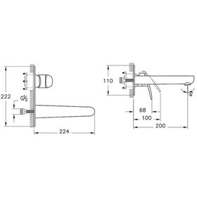 Resim Artema Flow Round Sıva Üstü Ankastre Lavabo Bataryası A43167 