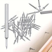 Resim 100 Adet İz Bırakmayan Gizli Skirt Çivisi – Ahşap, Paspas ve Mobilya için Dikişsiz Çift Taraflı Duvar Çivileri, Kolay DIY 