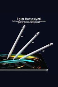 Resim iPad Uyumlu Avuç içi Reddeden Eğim Hassasiyetli Manyetik Yapışan Dokunmatik Yazım ve Çizim Kalem 