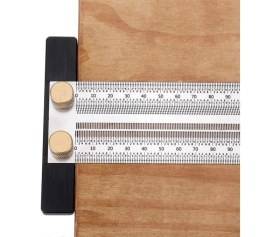 Resim Rox Wood 0090 Hassas Işaretleme Şablon Paslanmaz T Cetvel 300 mm 