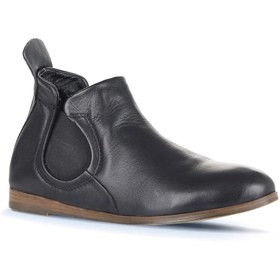 Resim Bueno Shoes Siyah Deri Kadın Düz Bot 01wp1602 