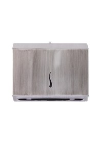 Resim Paslanmaz Çelik Z Katlama Kağıt Havlu Dispenseri-200'lük-ESKİTME Krom Eskitme 