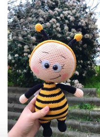 Resim Bonnie Arı Bebek Amigurumi Oyuncak Uyku Arkadaşı 