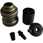 Resim CONANA Duy Lalesi Ve E27 Duy (DESENLİ ESKİTME RENK) Metal (1 ADET) 