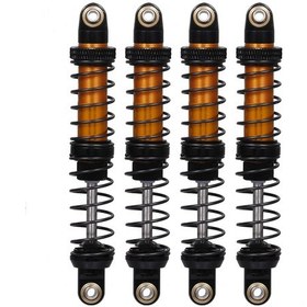 Resim Hombey 4 Adet 100mm Ayarlanabilir Metal Sönümleyici, 1/10 Rc Traxxas Trx-4 Axial Scx10 Araçları İçin, Yedek Yaylar Ve Paspaslar Setiyle 