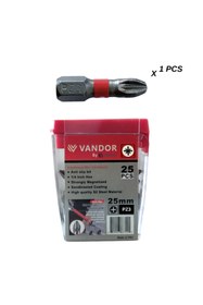 Resim Vandor Vandor Anti Slip Bit Kaydırmaz Bits S2 Yüksek Kalite Çelik PZ3 25 - 637962027907 
