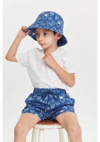 Resim Benitto Kids Erkek Çocuk Desenli Bucket Şapka 7007-lacivert 