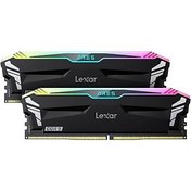 Resim Lexar Ares LD5BU016G-R6000GDLA RGB 32 GB (2x16 GB) DDR5 6000MHz Siyah CL30 PC RAM Lexar