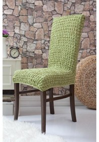 Resim Esnek Yıkanabilir Bürümcük Sandalye Örtüsü Sandalye Kılıfı 