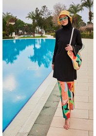 Resim Marina M2473 Tam Kapalı Mayo-siyah Siyah 