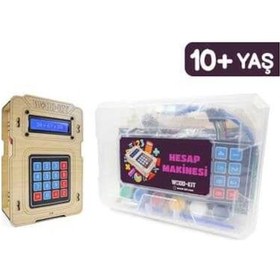Resim Wood-Kit STEM Robotik Kodlama DIY Mucit Seti - Hesap Makinesi 