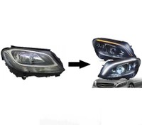 Resim Mercedes W205 Halojen İçIn Led Far DÖnüşüm Seti 2019 Sonrası Uyumlu 
