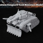 Resim OMGLOBAL 28mm TTRPG Vanguard Tank Miniature 3D Dozer Blade ile - Dayanıklı Plastik Zırhlu Araç Etkinlik Propu için Bilim Kurgu Rol Yapma Oyunları, Futuristik Savaş Sahne ve Masaüstü Etkinlikler (Gri), Savaş Sahne Aksesuarı, Gerçekçi Taktik Tasarım, Yüksek Kaliteli Baskı 