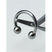 Resim HD Piercing Düz Yarımay Silver Piercing 