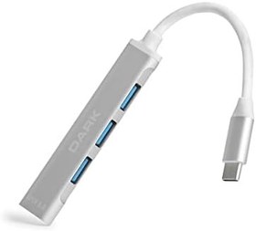 Resim Dark Connect Master X4 USB-C to 3 Port USB2,0, 1 Port USB3,0 HUB (DK-AC-USB310C) 