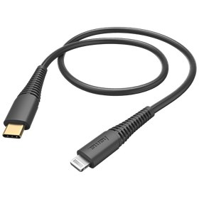 Resim Hama Usb C 1.5 M Siyah Lightning Hızlı Şarj Kablosu Hama