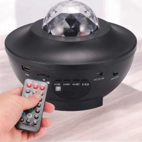 Resim Kanonik Education Projektör Yıldız Gece Lambası Disko Topu Bluetooth Bağlantılı Taşınabilir Şarjlı 