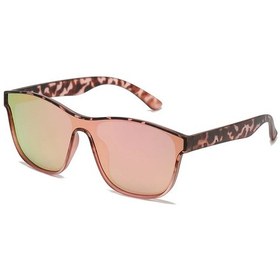 Resim Moda Pembe Polarize Kadın Güneş Gözlüğü Şık Tek Parça Lens Güneş Gözlüğü Leopard Pink Siyah 