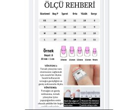 Resim Özel Günlere Uygun Tasarım Takma Tırnak Seti 