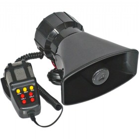 Resim Mega Oto Market Mikrofonlu Siren 7 Sesli 100W 