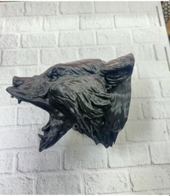 Resim 3d Siyah Ayı Başı Duvar Dekoru Modern Asılabilir Heykel 25x19 Cm 