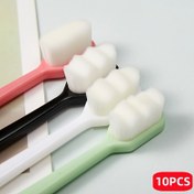 Resim 10 Adet Ultra İnce Yumuşak Diş Fırçası Yetişkinler İçin Derin Temizlik Seyahat Ağız Bakım Fırçası 