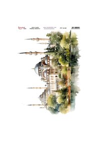 Resim Pirinç Dekopaj Kağıdı 30x42cm Pt-4148 Ayasofya 