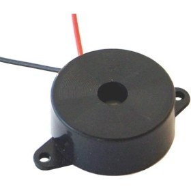 Resim Buzzer 12 ~ 24VOLT Dc 23 mm Kablolu Devreli (IC-221) 