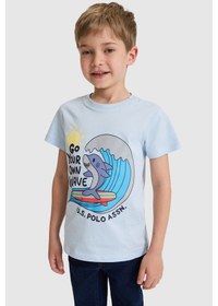 Resim U.s. Polo Assn. Erkek Çocuk Açık Mavi Tişört 50325606-vr003 Acık Mavı 