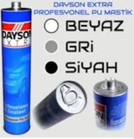 Resim Dayson Extra Pu Mastik 280Ml 25Adet Beyaz -Gri - Siyah - Kırmızı 