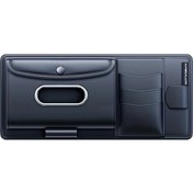 Resim Xuweiwei Black 1 Adet Araç Güneşlik Organizer: Mendil Tutucu Ve Kart Saklama Özellikli, Pvc Gözlük Klipsli Düzenli Araç İçi Aksesuarları 