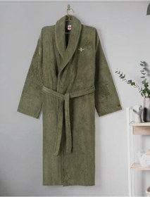 Resim Cottonbox Wellness Forest Yeşil Tek Kişilik Bornoz S-m Yeşil 