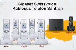 Resim Gigaset C530 IP 6 Dahili Dect Telsiz Kablosuz Telefon Santrali 