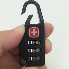 Resim 2 adet Siyah Metal Şifreli Kilit, Seyahat Bavulu Kilidi, Çekmece Kilidi 