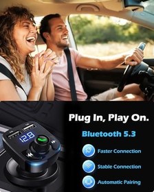 Resim LIHAN X8 Bluetooth Araç Kiti | FM Transmitter & Çift USB Şarj Cihazı | Kablosuz Müzik 