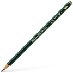 Resim Faber-Castell 9000 H Dereceli Kurşun Kalem Yeşil Renk 