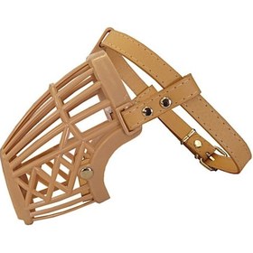 Resim Markapet Atlantik Plastik Köpek Ağızlığı 13 Cm-32 Cm Bej Large 