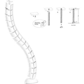 Resim Masa Altı Kablo Toplayıcı - Dinazor Omurga Kablo Kanalı - Beyaz (533635796) 