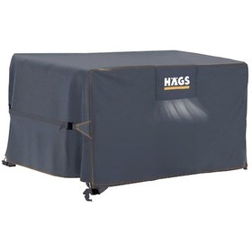 Resim Haegs Bahçe Mobilyası Örtüsü, 150-150-74cm, Ağır Hizmet Oxford Kumaş, Su Geçirmez, Dış Mekan Veranda Masa Örtüsü, Havalandırmalı Masa Ve Sandalye Koruma Kılıfı - Gri 