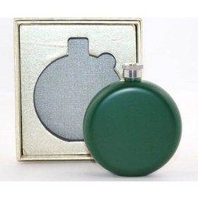 Resim Periboia Paslanmaz Çelik Yuvarlak Matara 5 Oz Yeşil Renk 