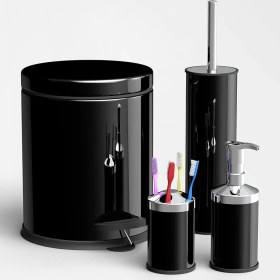 Resim Adalinhome Reyka Metal 4'lü Banyo Seti 5 Lt 