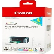 Resim Canon CLI-42 Black-Cyan-Magenta-Yellow Siyah-Mavi-Kırmızı-Sarı Mürekkep Kartuş 