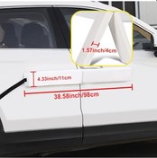 Resim Topnotch Universal Manyetik Kapı Koruma Bandı - 4,3" Geniş Beyaz Köpük Koruyucu 